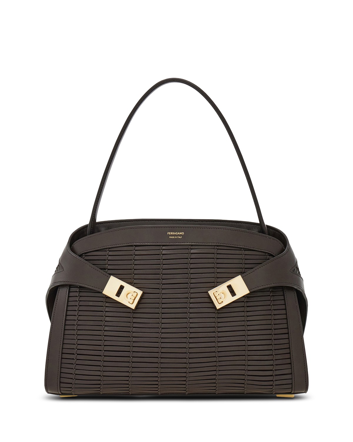 Hug Woven Leather Handbag