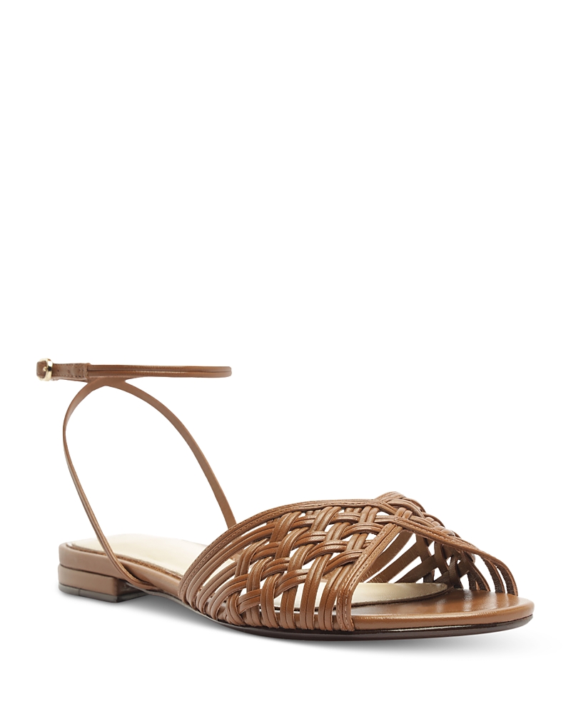 Alexandre Birman Women's Lillian Leather Flat Sandals