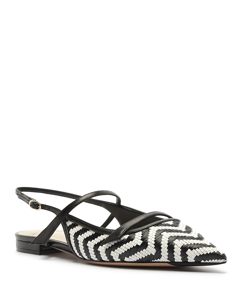 Alexandre Birman Women's Raffia Slingback Flats