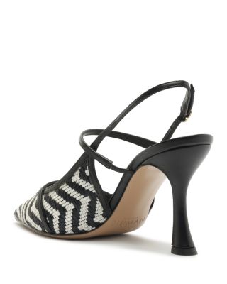 Women's Raffia Slingback Pumps