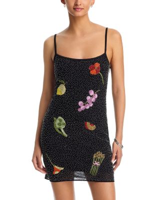 Beaded Mini Dress - Exclusive