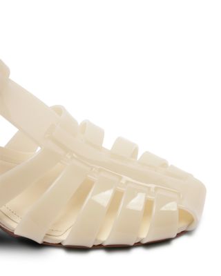 Women's Fisherman Kitten Wedge Jelly Sandals