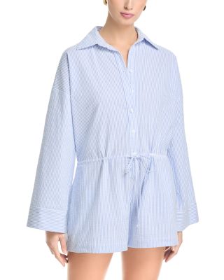 Stripe Long Sleeve Romper - Exclusive