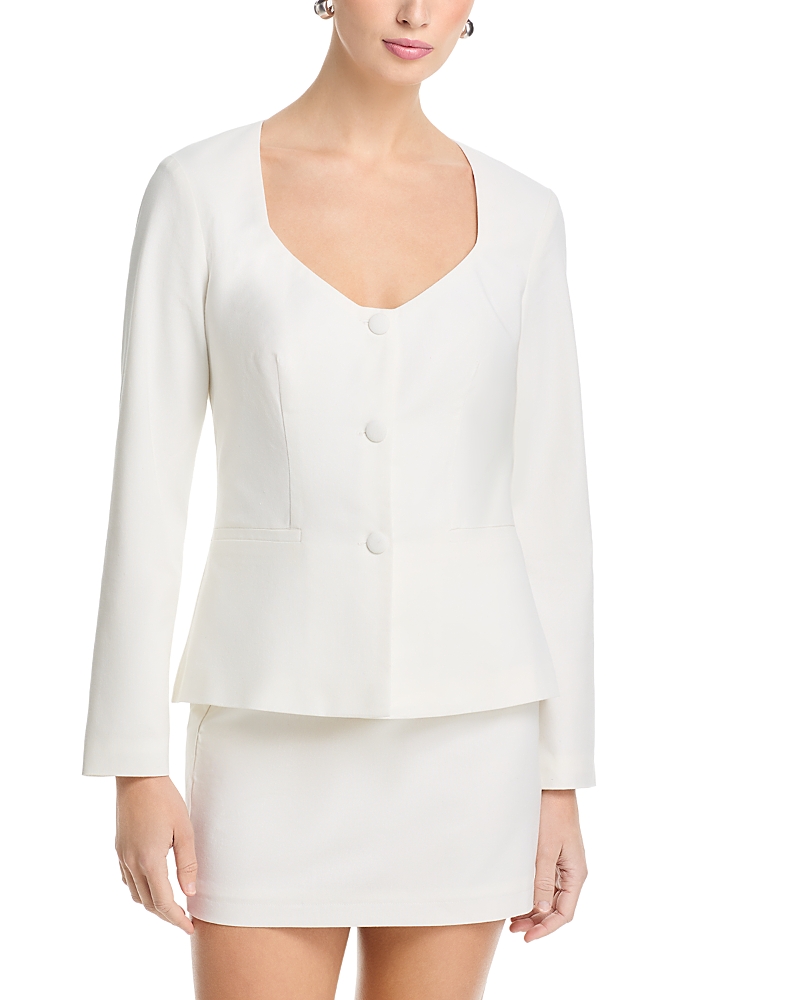 Aqua Collarless Jacket - Exclusive