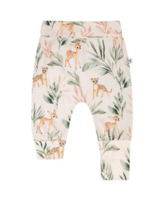 Girls' 2 Pack Organic Cotton Jersey Evolutive Deer Printed Pants - Baby
