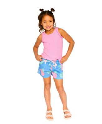 Girls' Crinkle Jersey Straight Fit Shell Shorts - Big Kid