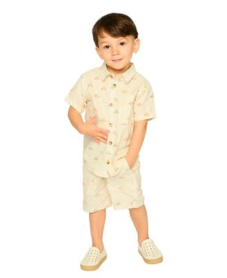 Boys' Elastic Waist Safari Poplin Shorts - Little Kid