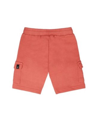 Boys' Elastic Waistband Slit and Cargo Pockets French Terry Shorts - Baby