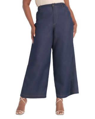 Dakota Wide Leg Jeans in Indigo Noir
