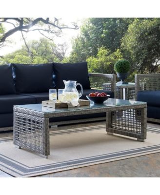  Aura Rattan Outdoor Patio Coffee Table