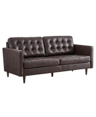  Exalt Tufted Leather Sofa