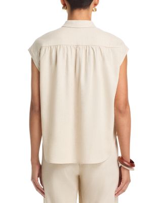 Short Sleeved Button Front Camp Shirt 