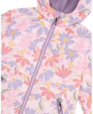 Girls' Two-Piece Mid-Season Flower Outerwear Set - Little Kid