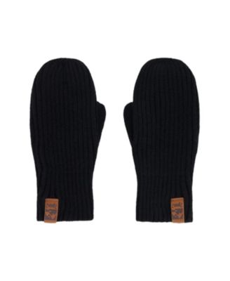  Unisex Soft Ribbed Knit Mittens - Little Kid, Big Kid