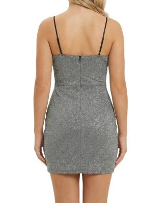  Girls' Sleeveless Glitter Fitted Dress - Big Kid