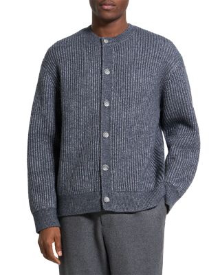Wool Cotton Button Sweater