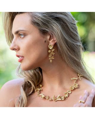 Meadow Bouquet Mismatch Linear Drop Earrings 