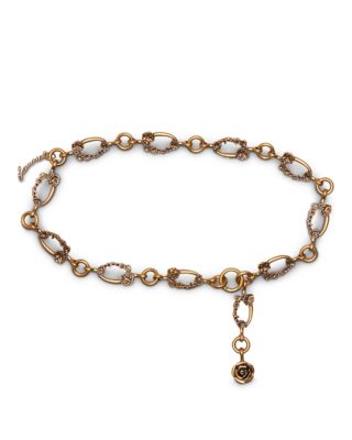 Women's Flower Metal Chain Belt
