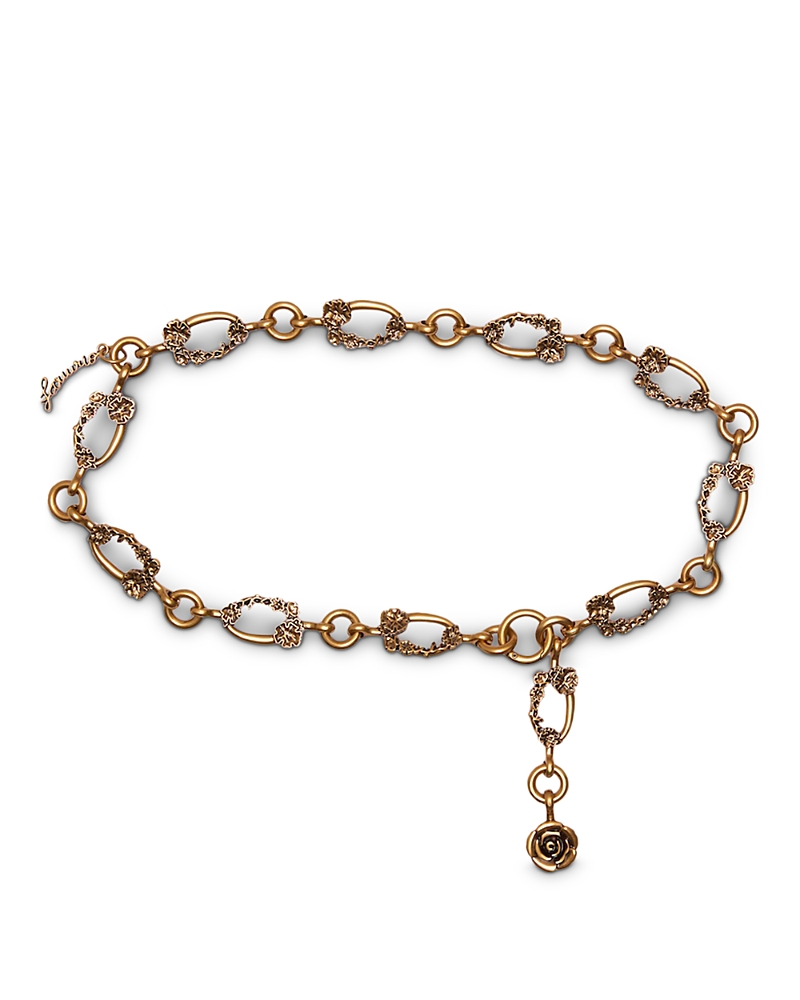 Farm Rio Women's Flower Metal Chain Belt