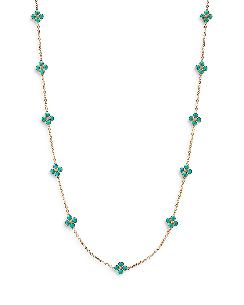 Capucine De Wulf Berry Clover Mother of Pearl Double Sided Necklace, 28