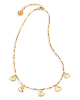 Love Heart Charm Necklace, 16-18"