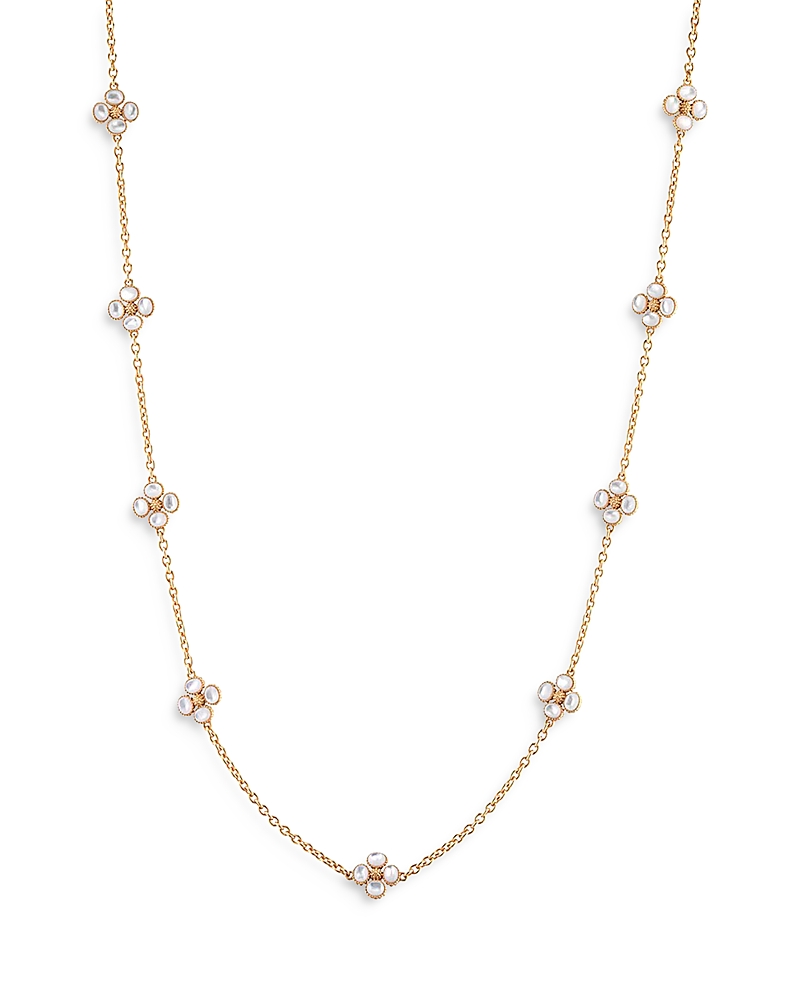 Capucine De Wulf Berry Clover Mother of Pearl Double Sided Necklace, 28
