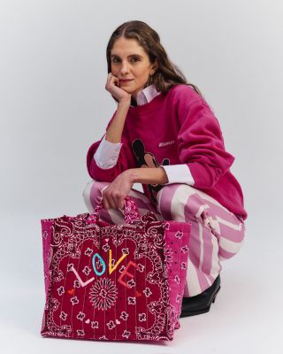 Maxi Cabas Quilted Bandana Tote