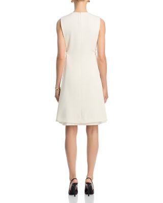 Crepe Floral Print Apron Dress