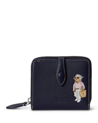 Polo Bear Leather Compact Wallet