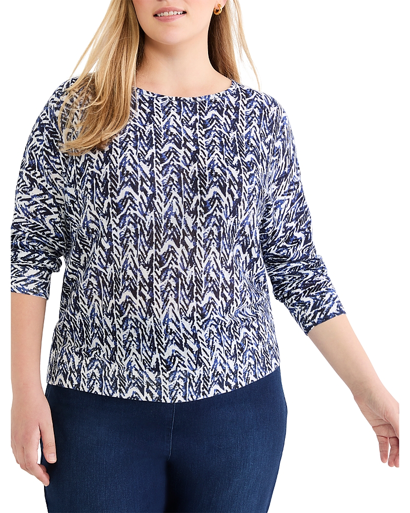 Nic+Zoe Plus Crosshatch Sweater