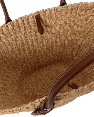 Bellport Raffia Basket Tote