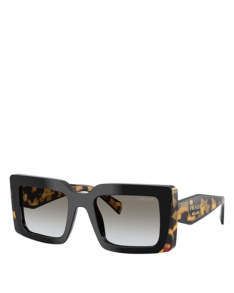 Prada Rectangular Sunglasses, 53mm