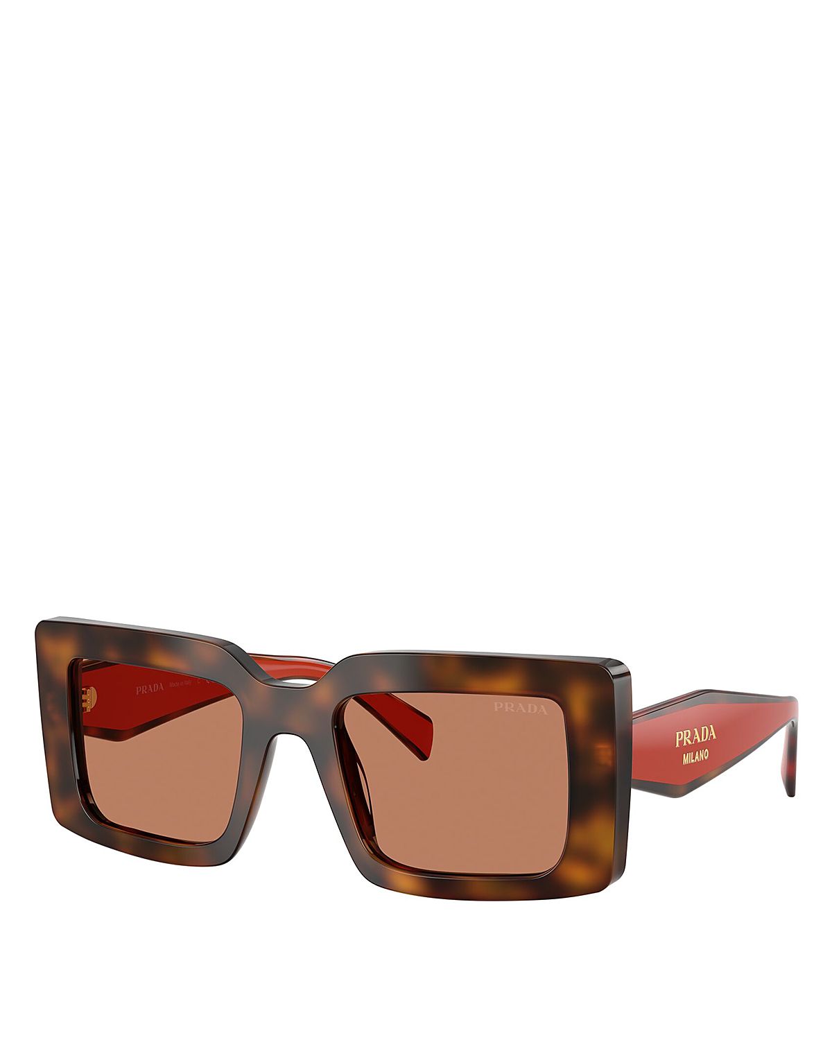 Prada Rectangular Sunglasses, 53mm