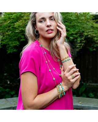 Berry Gem Hinged Bangle Bracelet