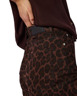 Barrel Jeans in Leopard Print
