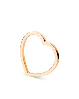 18K Rose Gold Antifer Diamond Heart Shaped Ring