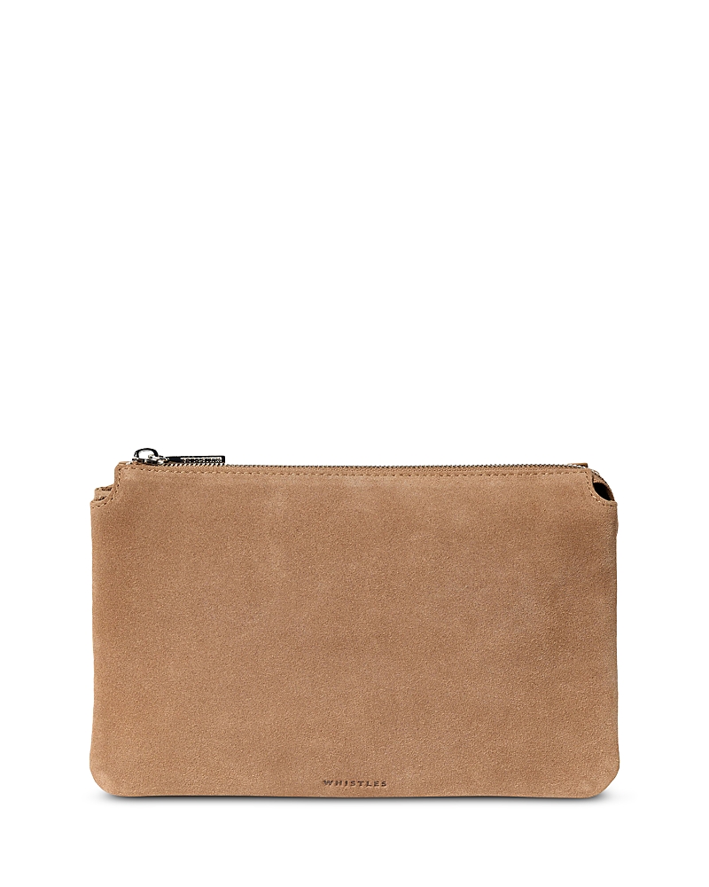 Whistles Elita Suede Pouch Clutch