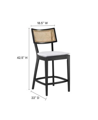  Caledonia Wood Counter Stools, Set of 2