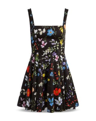 Veda Square Neck Pleated Dress