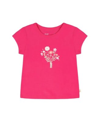 Girls' Organic Cotton Jersey Short Sleeve Floral T-Shirt - Little Kid