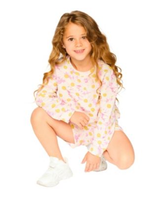 Girls' French Terry Daisies Sweatshirt - Little Kid