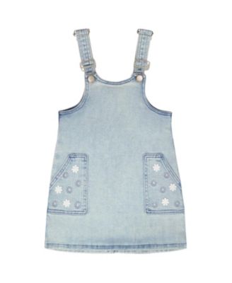  Girls' Sleeveless Denim Overall Dress - Big Kid