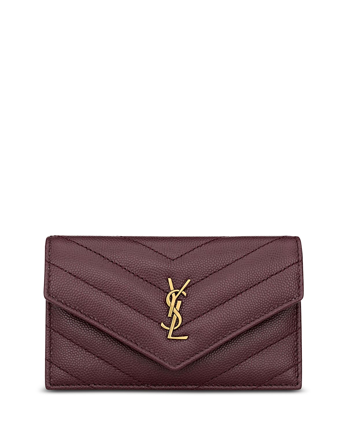 Saint Laurent Cassandre Fragments Flap Card Case
