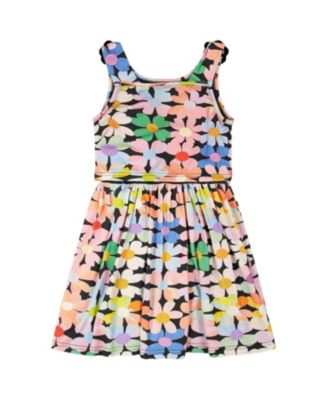  Girls' Sleeveless Flowers Dress - Big Kid