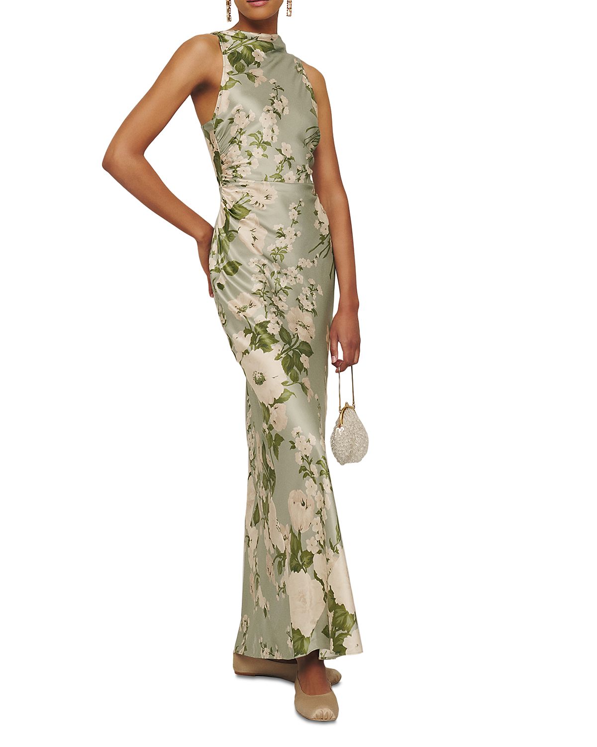 Reformation Anaiis Silk Dress