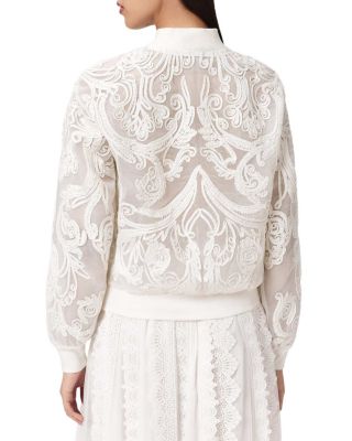 Jade Embellished Bomber Jacket