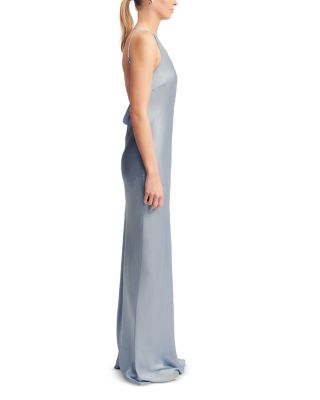 La Lune One Shoulder Cowl Back Gown