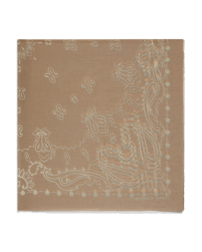 Gerard Darel Dorine Printed Cotton Scarf