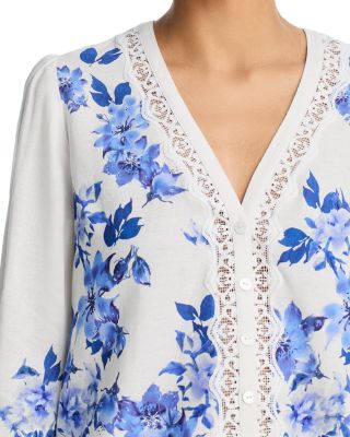 Placed Floral Blouse - Exclusive