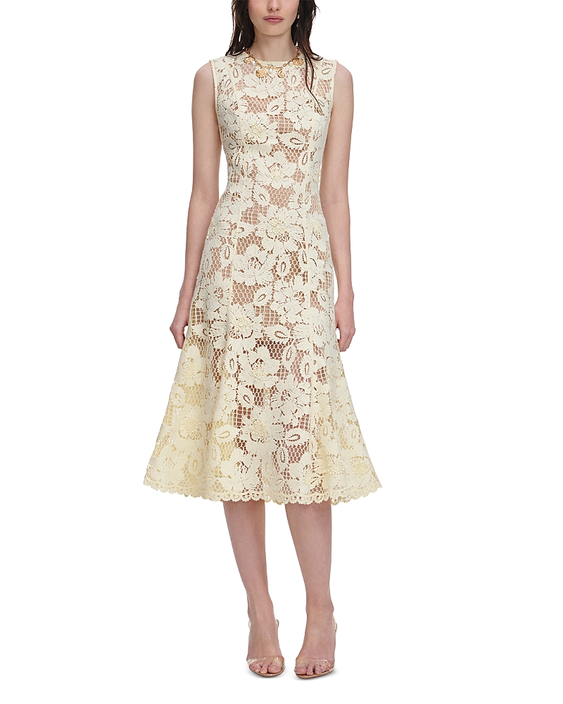 Self-Portrait Crochet Lace Midi Dress